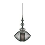 Suspension en m�tal noir 36cm opium - forestier
