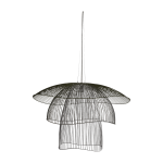 Suspension en m�tal noire l papillon - forestier
