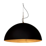 Suspension noire et dor�e mezza luna - in - es. artdesign
