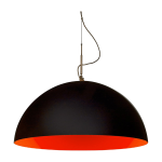 Suspension noire et rouge mezza luna - in - es. artdesign