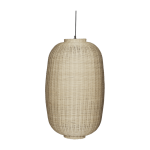 Suspension ovale en rotin naturel 74 cm chand - h�bsch