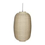 Suspension ovale en rotin naturel 74 cm chand - h�bsch