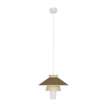 Suspension en papier murano et c�ramique ocre 40 cm ruche - market set