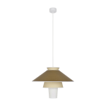 Suspension en papier murano et c�ramique ocre 58 cm ruche - market set