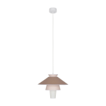 Suspension en papier murano et c�ramique rose 40 cm ruche - market set