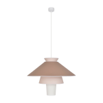 Suspension en papier murano et c�ramique rose 78 cm ruche - market set