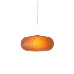 Suspension en plastique recycl� ambre givr�e 50cm teresa frozen - kartell