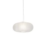 Suspension en plastique recycl� blanc givr�e 50cm teresa frozen - kartell