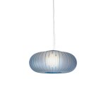 Suspension en plastique recycl� bleu givr�e 50cm teresa frozen - kartell