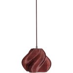 Suspension rouge cerise et chrome 20 cm soft serve 01 - cr�me atelier