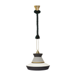 Suspension en tissu sel et poivre 36 cm guadeloupe calypso - contardi