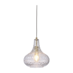 Suspension en verre clair 24cm venise drop - it's about romi