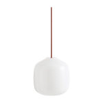 Suspension en verre et cordon souple rouge 20cm buoy - hay