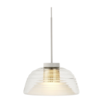 Suspension en verre souffl� et acier gris 37, 5x51, 5cm two layers - muuto