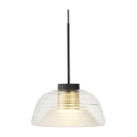 Suspension en verre souffl� et acier noir 37, 5x51, 5cm two layers - muuto