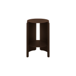 Table d'appoint en acier marron cacao 32, 3x50cm wa - noo. ma
