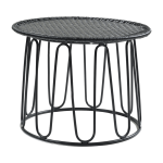 Table d'appoint en acier noir circo - ames