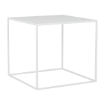 Table d'appoint carr� blanche en m�tal tensio - custom form