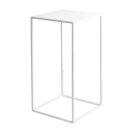 Table d'appoint carr�e blanche en m�tal tensio - custom form