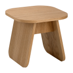 Table d'appoint carr�e en bois de ch�ne huil� 40x40x35cm momoko - emko