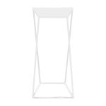 Table d'appoint carr�e en m�tal blanc zak - custom form
