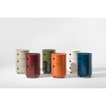 Table d'appoint design blanc 3 tiroirs componibili big - kartell