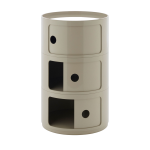 Table d'appoint design dove gray 3 tiroirs componibili big - kartell