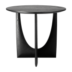 Table d'appoint g�om�trique noire en ch�ne - ethnicraft accessories