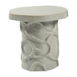 Table d'appoint en gr�s gris 39x35x40cm mena - serax