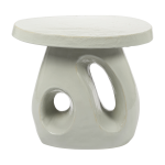 Table d'appoint en gr�s gris 52x37x45cm am� - serax