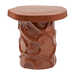 Table d'appoint en gr�s rust 39x35x40cm mena - serax