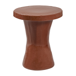 Table d'appoint en gr�s rust 40x49cm caro - serax