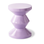 Table d'appoint laqu� lilas 46 cm zig zag - pols potten