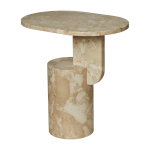 Table d'appoint en marbre 49x34x50cm stone - ferm living