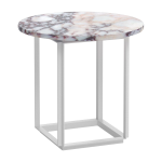 Table d'appoint en marbre blanc viola 50cm florence - new works