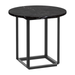 Table d'appoint en marbre noir 50cm florence - new works