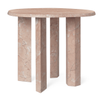 Table d'appoint en marbre rose 54, 4x45cm taula - ferm living