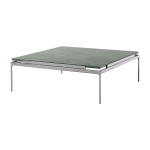 Table d'appoint en marbre verde guatemala et structure chrome fonc� 34x100 cm sett ln13 - &tradition