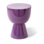 Table d'appoint mauve fonc� laqu� 46 cm tip tap - pols potten