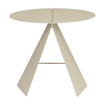 Table d'appoint en m�tal beige 45x40cm foldy - zuiver