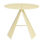 Table d'appoint en m�tal jaune p�le 45x40cm foldy - zuiver