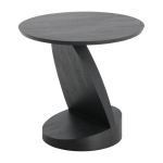 Table d'appoint noire en teck oblic - ethnicraft accessories