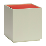 Table d'appoint et de rangement en fr�ne vert et rouge vault - h�bsch