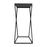 Table d'appoint rectangulaire en m�tal noir zak - custom form