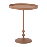 Table d'appoint ronde en aluminium orange anjou - bloomingville