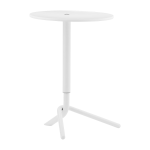 Table d'appoint ronde en bois et acier blanc 45cm lift - normann copenhagen