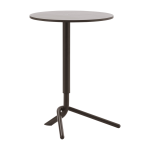 Table d'appoint ronde en bois et acier marron fonc� 45cm lift - normann copenhagen