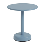 Table d'appoint ronde en m�tal bleu ciel 42x47cm linear - muuto