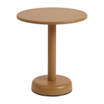 Table d'appoint ronde en m�tal orange 42x47cm linear - muuto