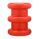 Table d'appoint rouge pilastro sottsass - kartell